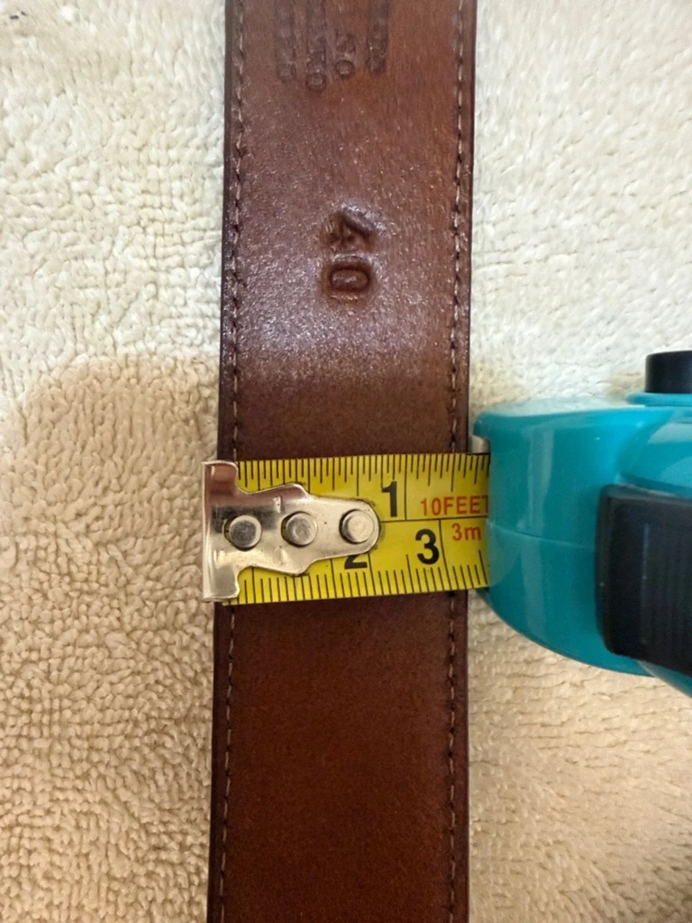 Veari Western Rodeo Ralph Lauren Asthenic Leather Belt Size 40